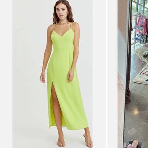 Adelyn Rae Slip dress in Lime